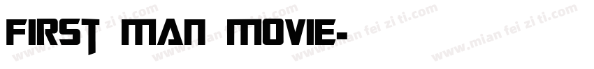 First Man Movie字体转换